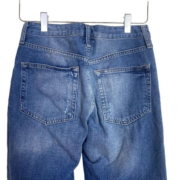 Topshop W26 L32 Hayden Distressed Mom jeans straight leg - Picture 9 of 11